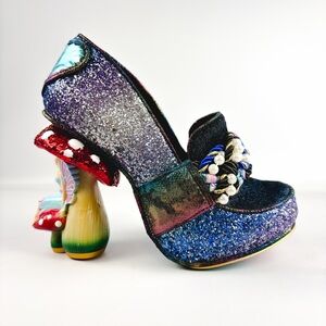 Irregular Choice Hazel Corntree Heels | Fairy Mushroom Heel | Glitter Platform